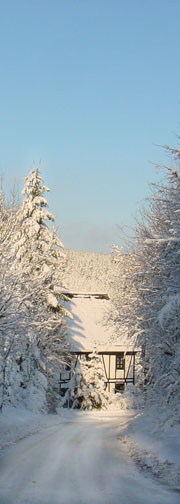 Ein typisches Fachwerkhaus auf der Griesemert